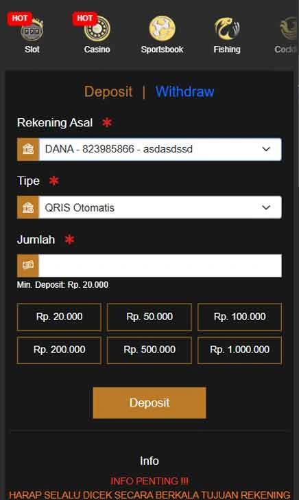 cara deposit Zk988 Slot Up Mode